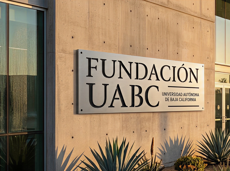 Letrero en acero para UABC