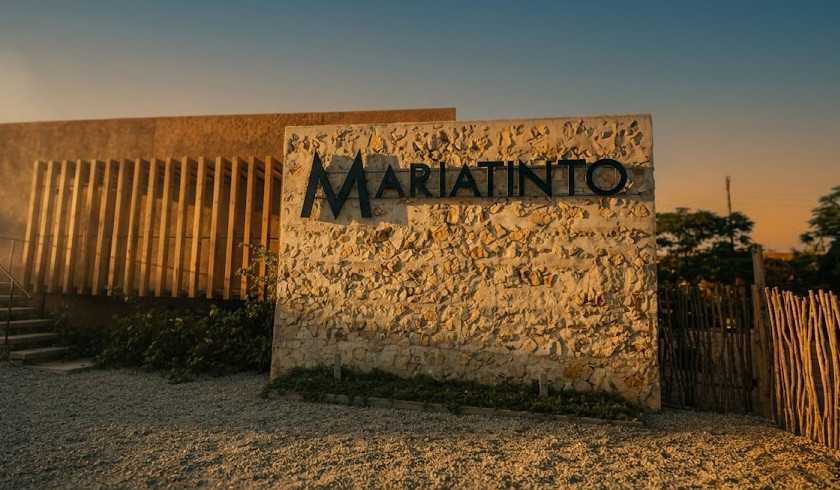 Letrero en acero para Mariatinto